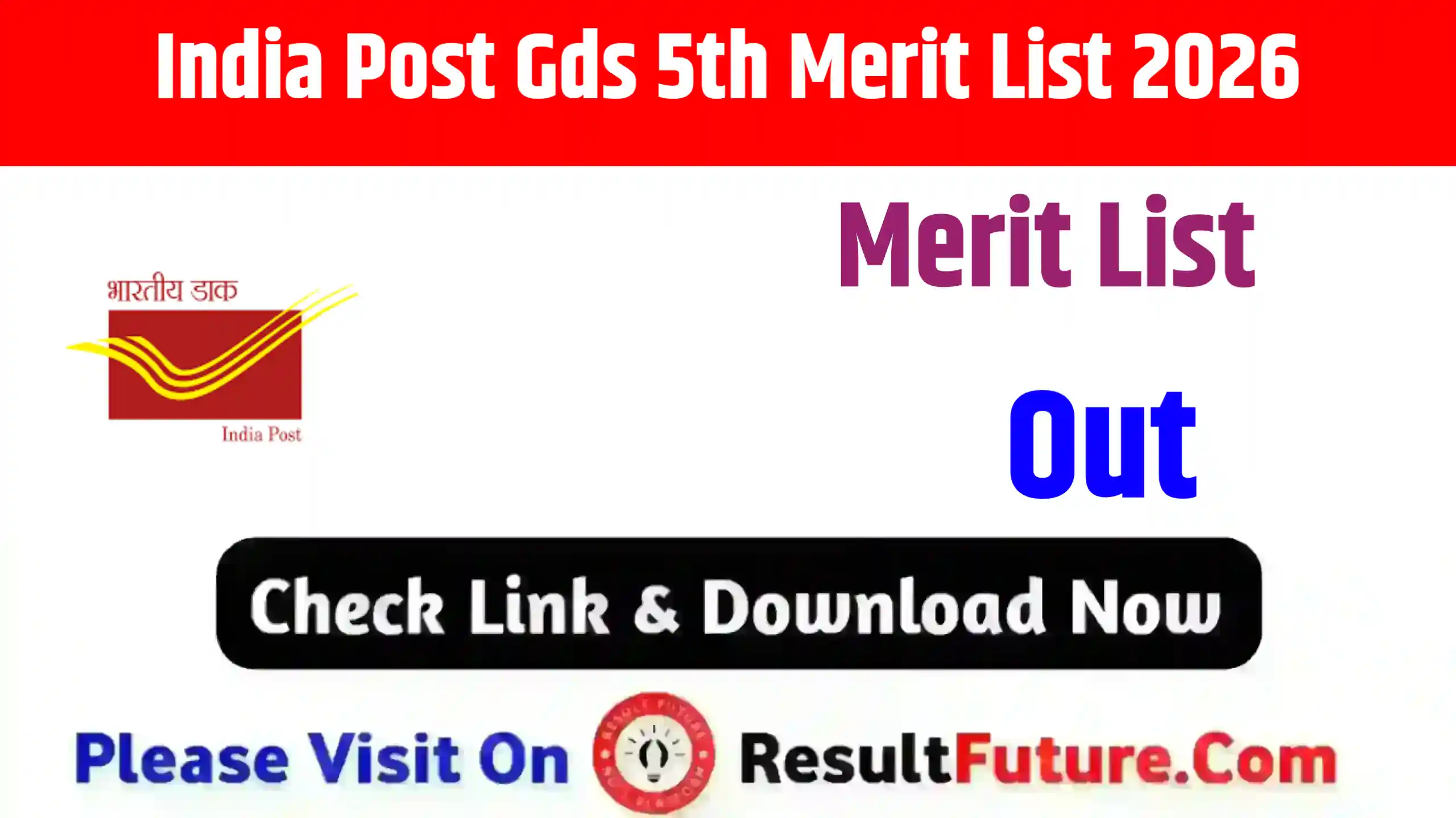 India Post Gds 5th Merit List 2026 Out : For All State PDF Download Link