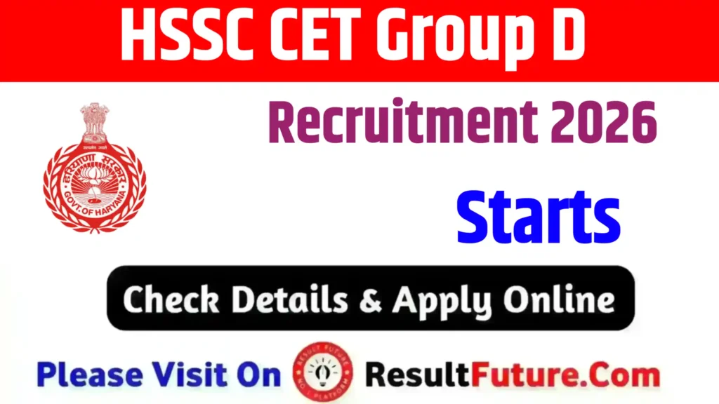 HSSC CET Group D Recruitment 2026