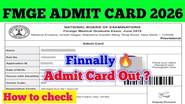 FMGE Admit Card 2026