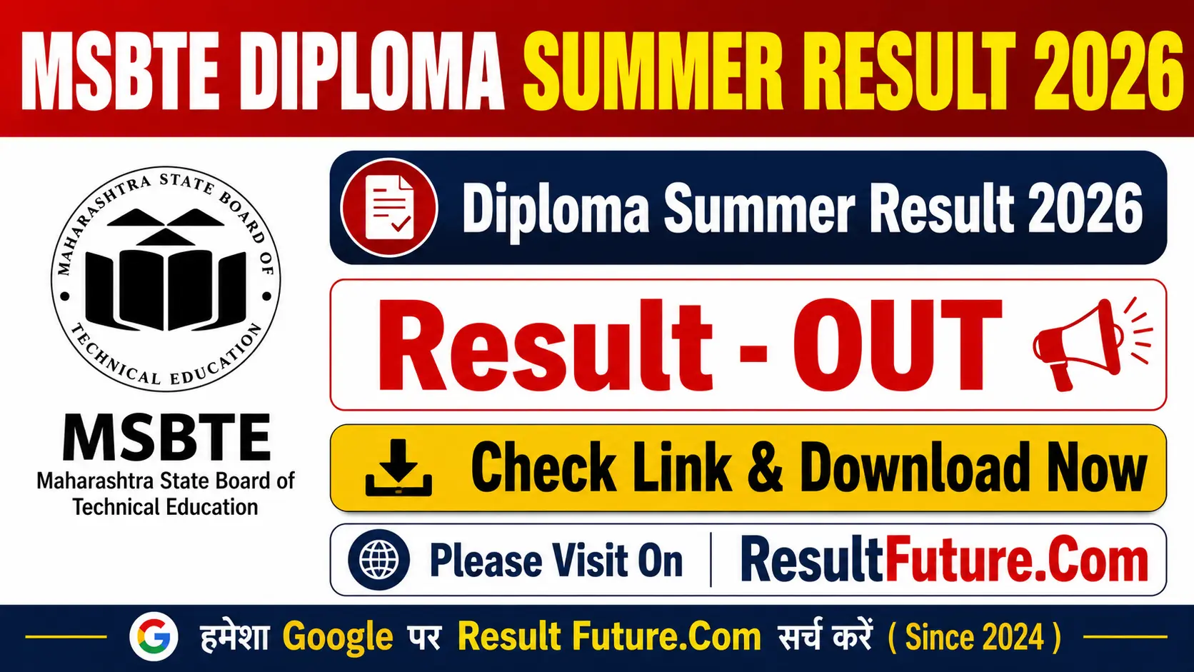 MSBTE Result Summer 2026