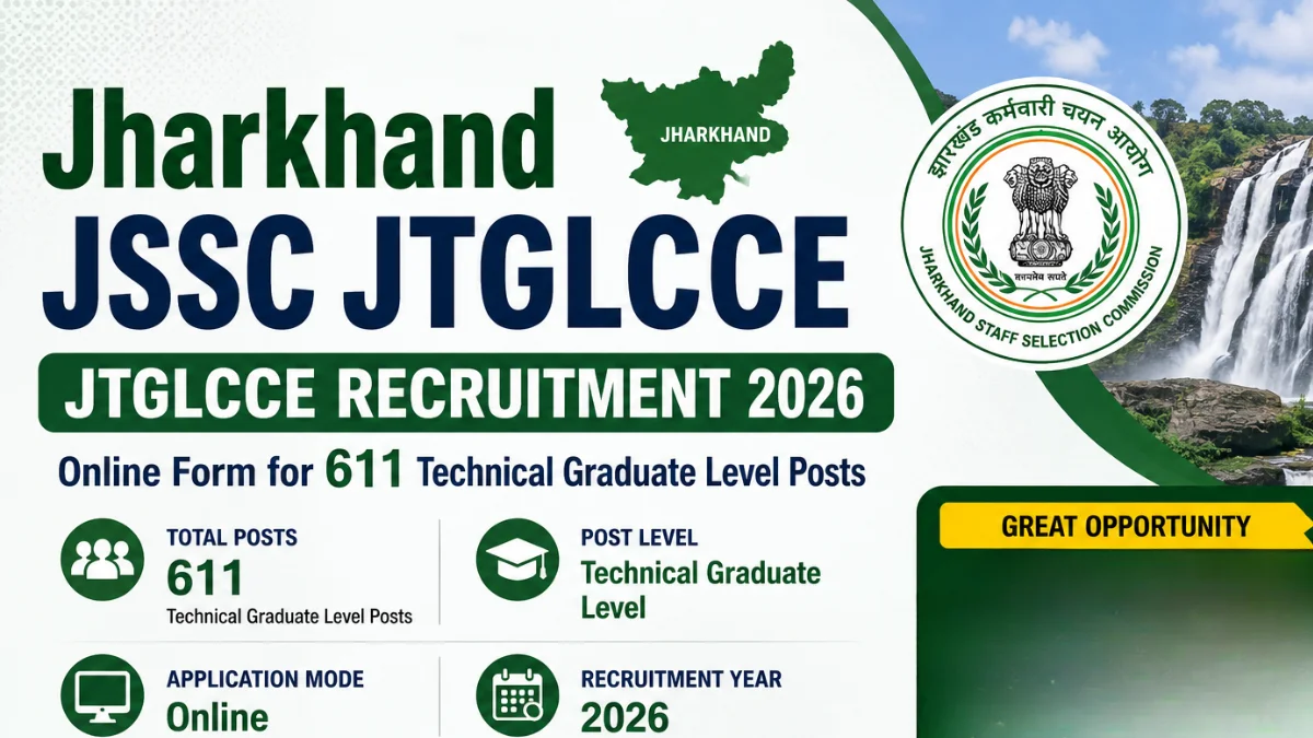 JSSC CGL Technical JTGLCCE Recruitment 2026
