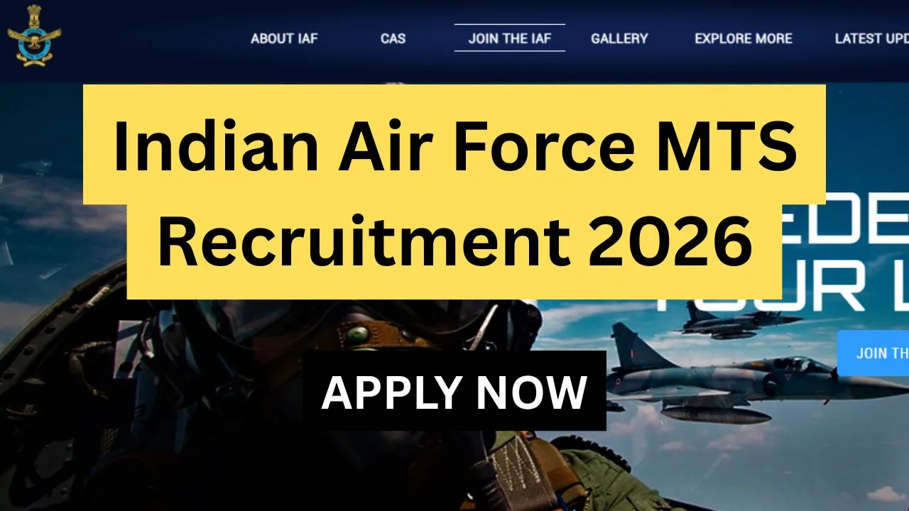 Indian Air Force MTS Recruitment 2026