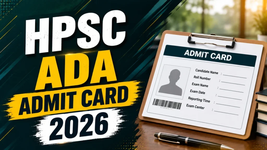 HPSC Assistant District Attorney Admit Card 2026