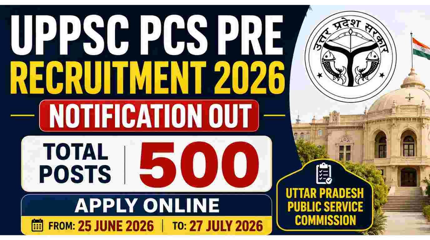 UPPSC PCS Pre Recruitment 2026