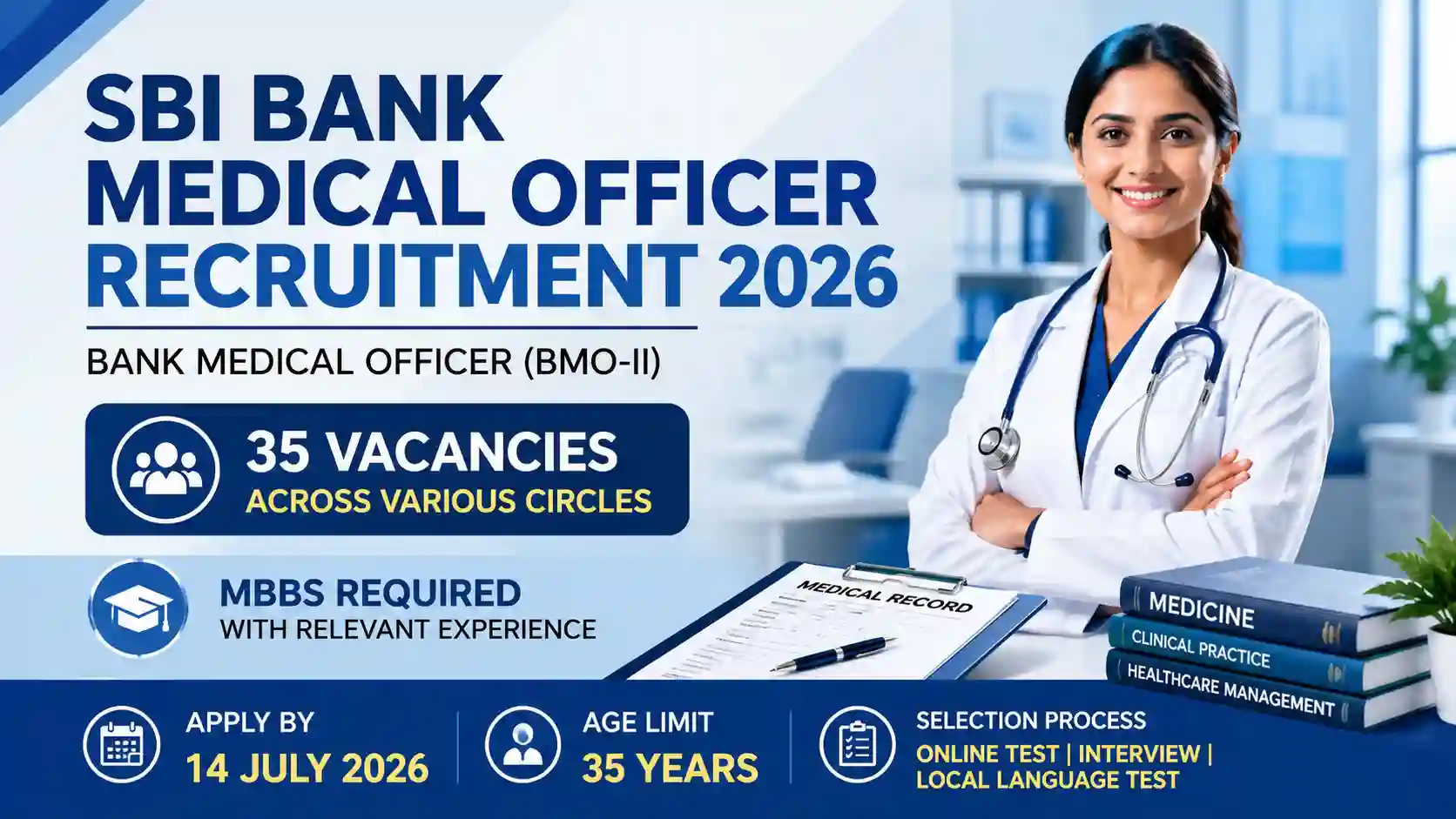 SBI Bank Medical Officer Recruitment 2026