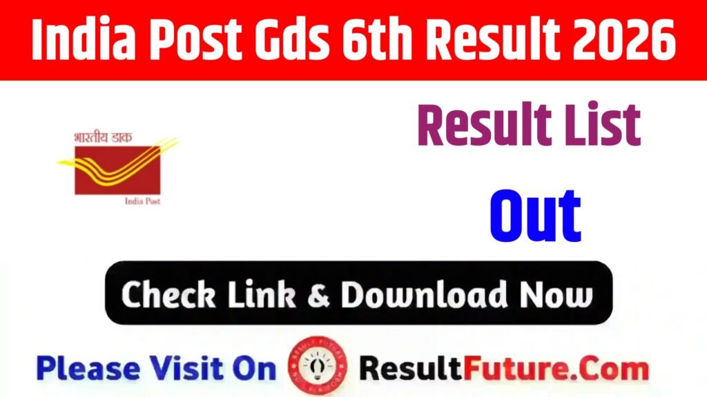 India Post Gds 6th Result 2026