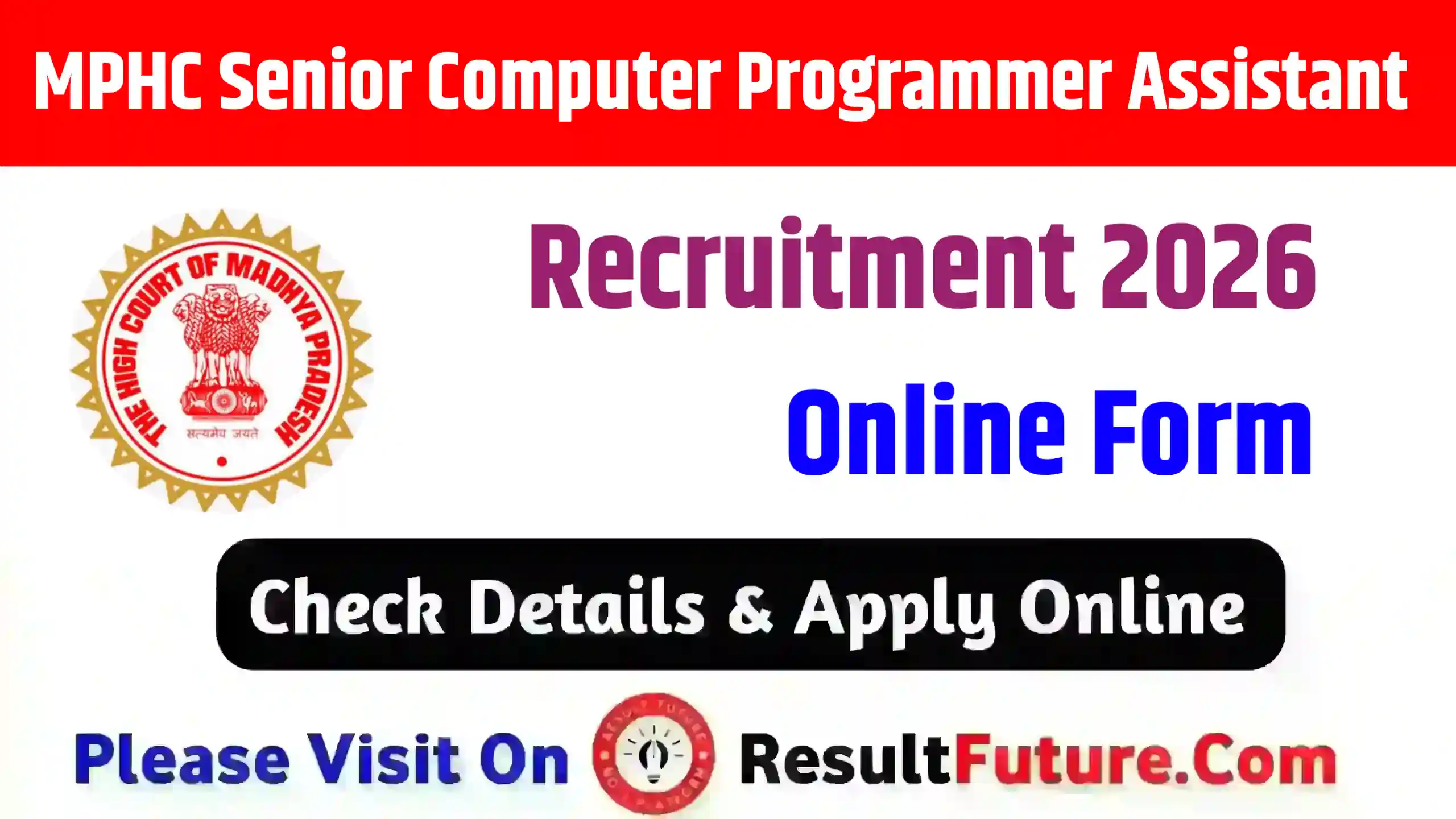 MPHC Senior Computer Programmer Assistant Recruitment 2026