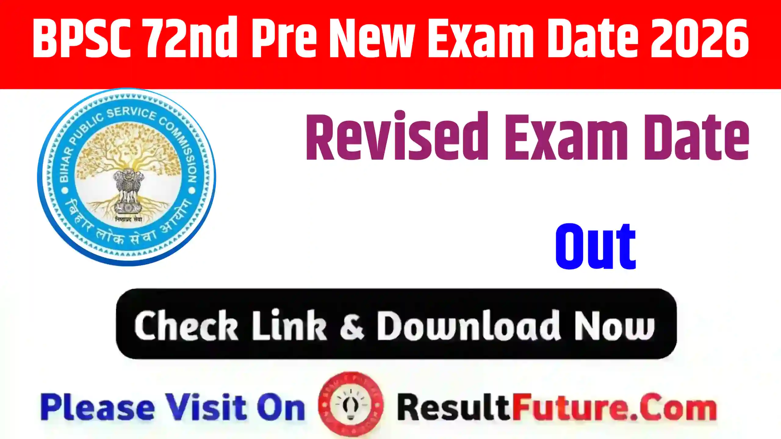 BPSC 72nd Pre New Exam Date 2026