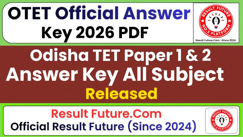 OTET Answer Key 2026