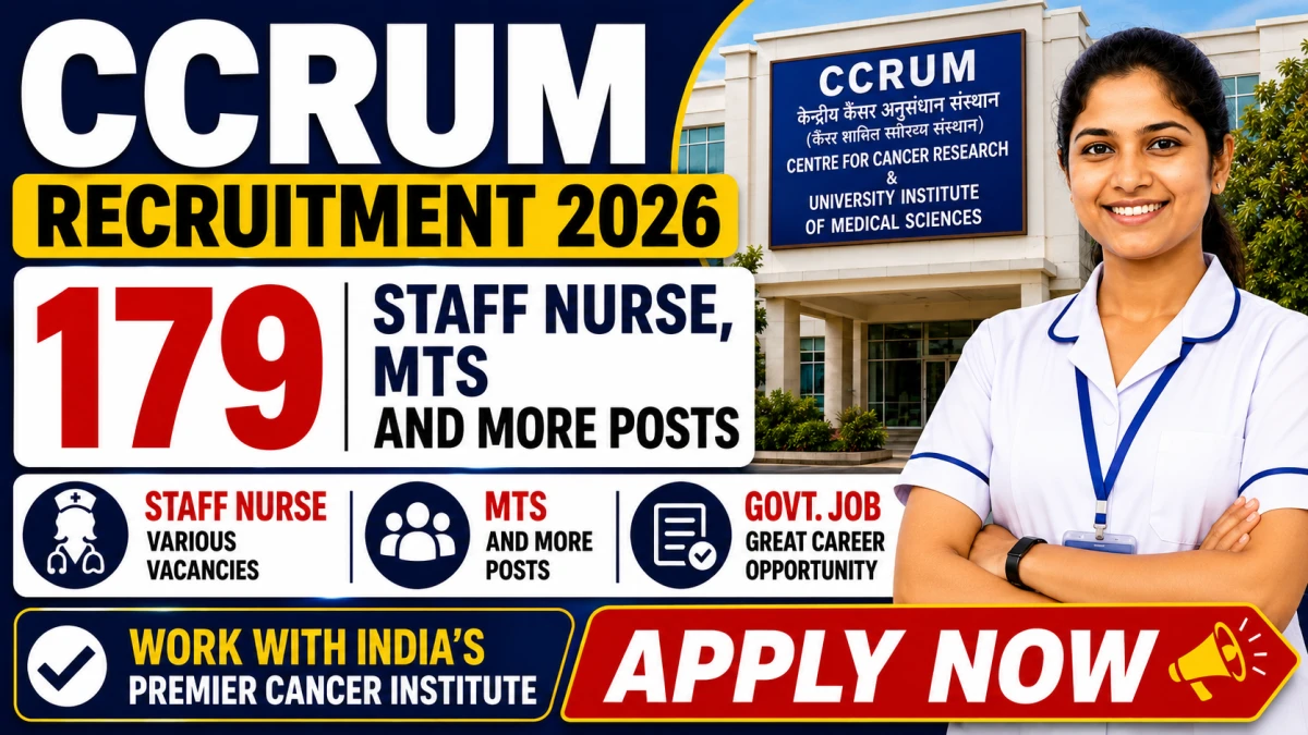 CCRUM Recruitment 2026