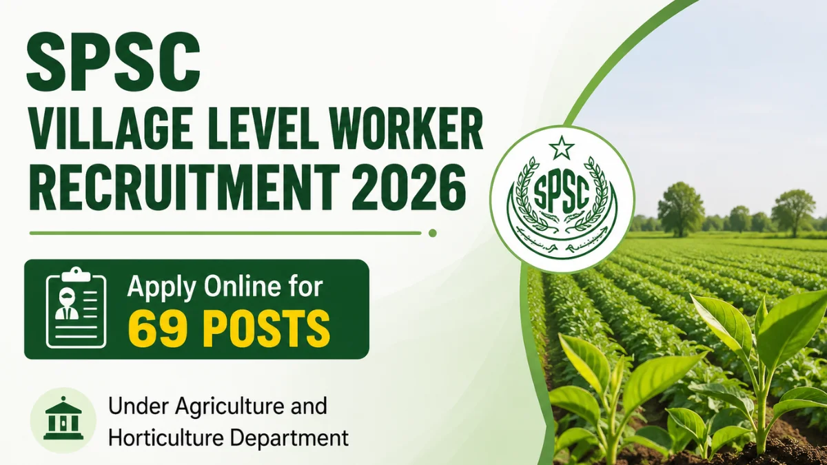 SPSC Village Level Worker Recruitment 2026