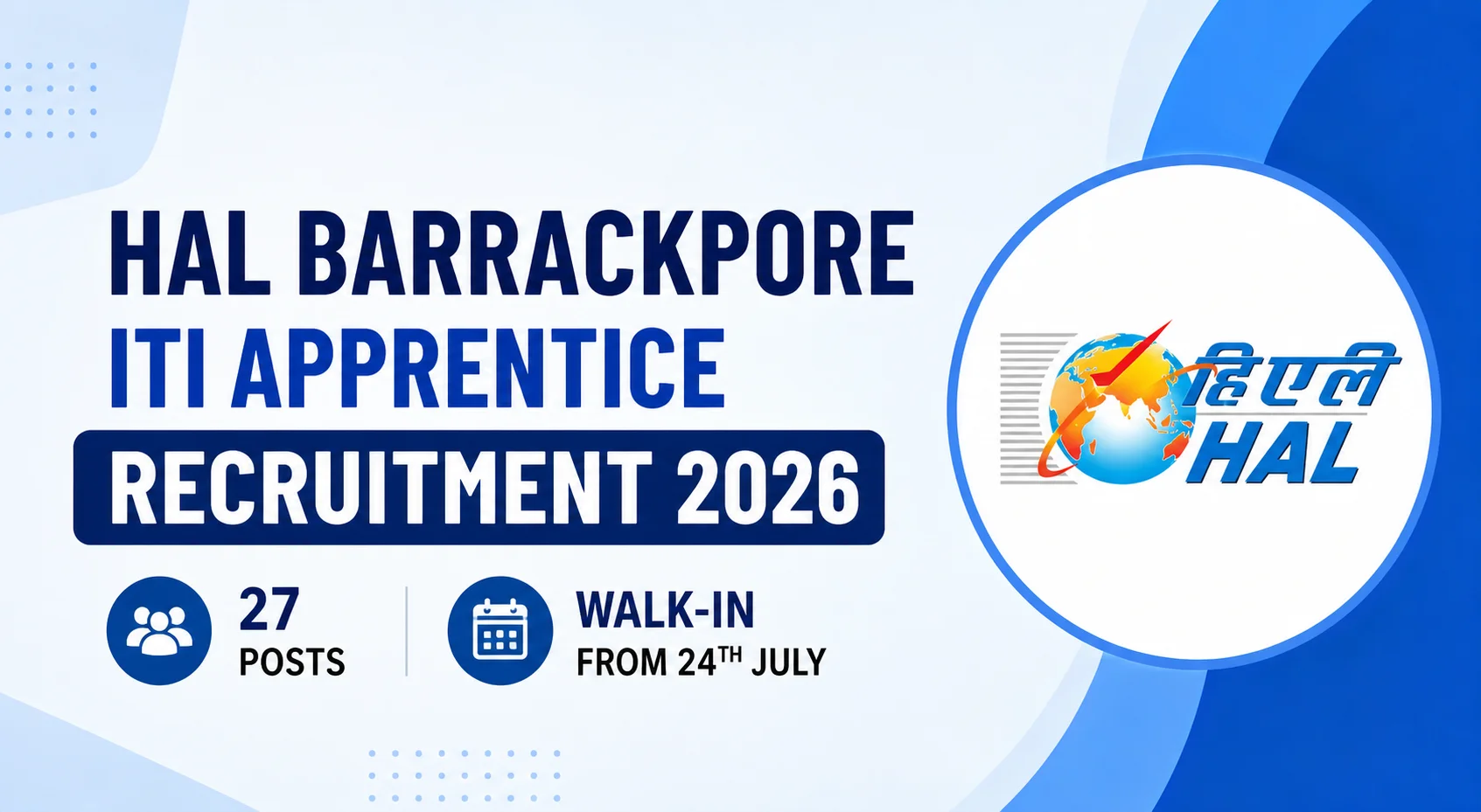 HAL Barrackpore ITI Apprentice Recruitment 2026