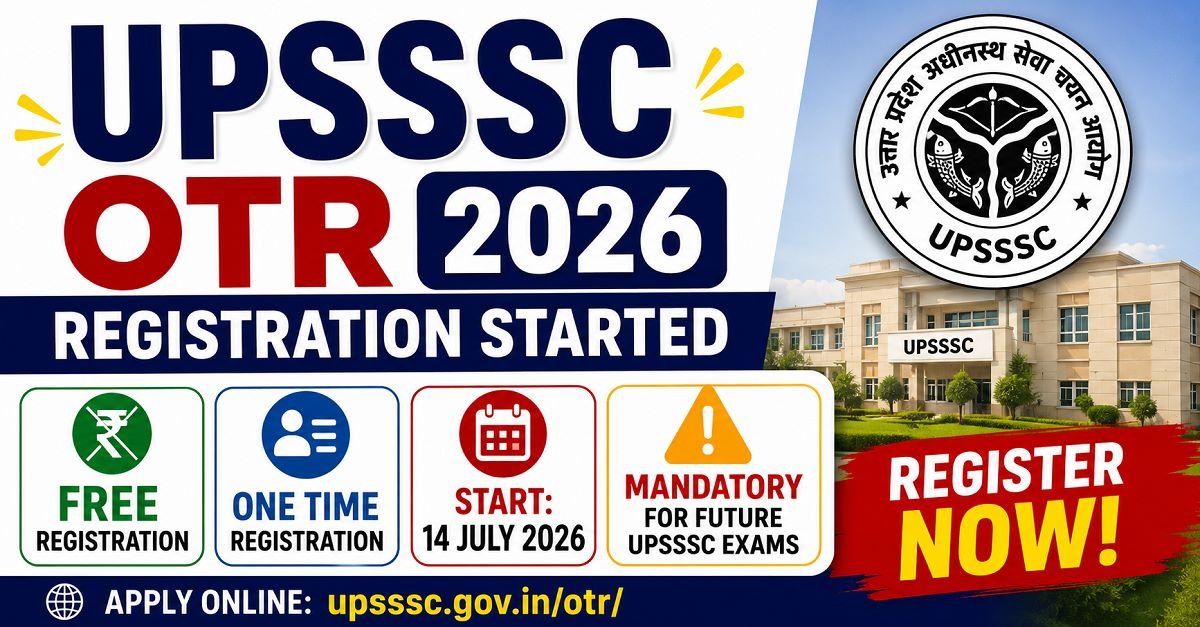 UPSSSC OTR (One Time Registration) 2026