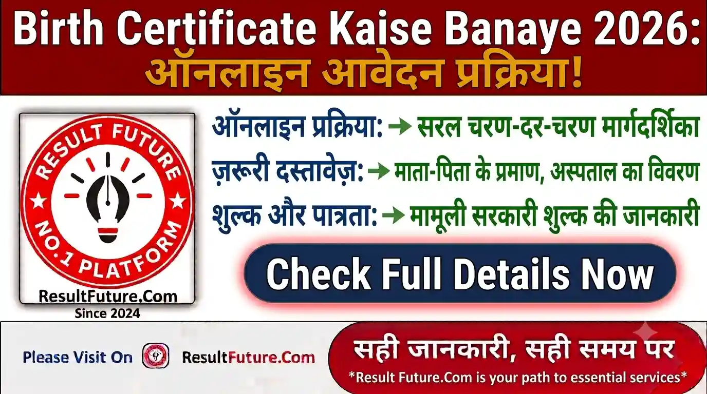 Birth Certificate Kaise Banaye 2026
