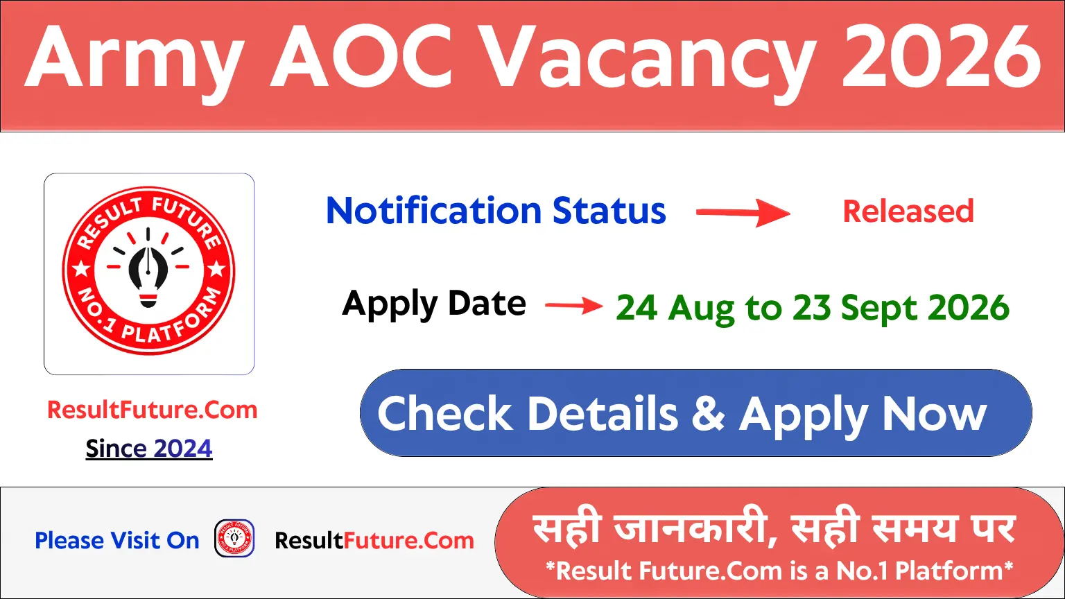 Army AOC Vacancy 2026