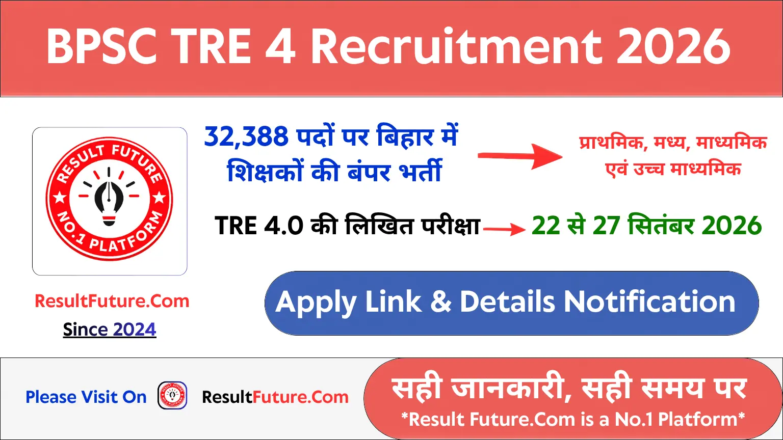 BPSC TRE 4 Recruitment 2026
