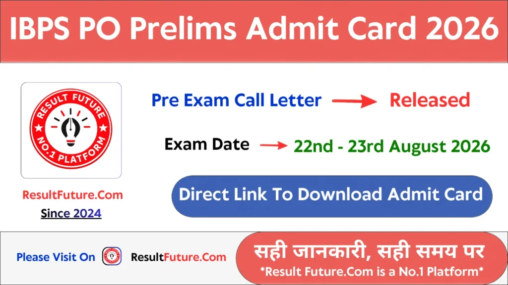IBPS PO Prelims Admit Card 2026