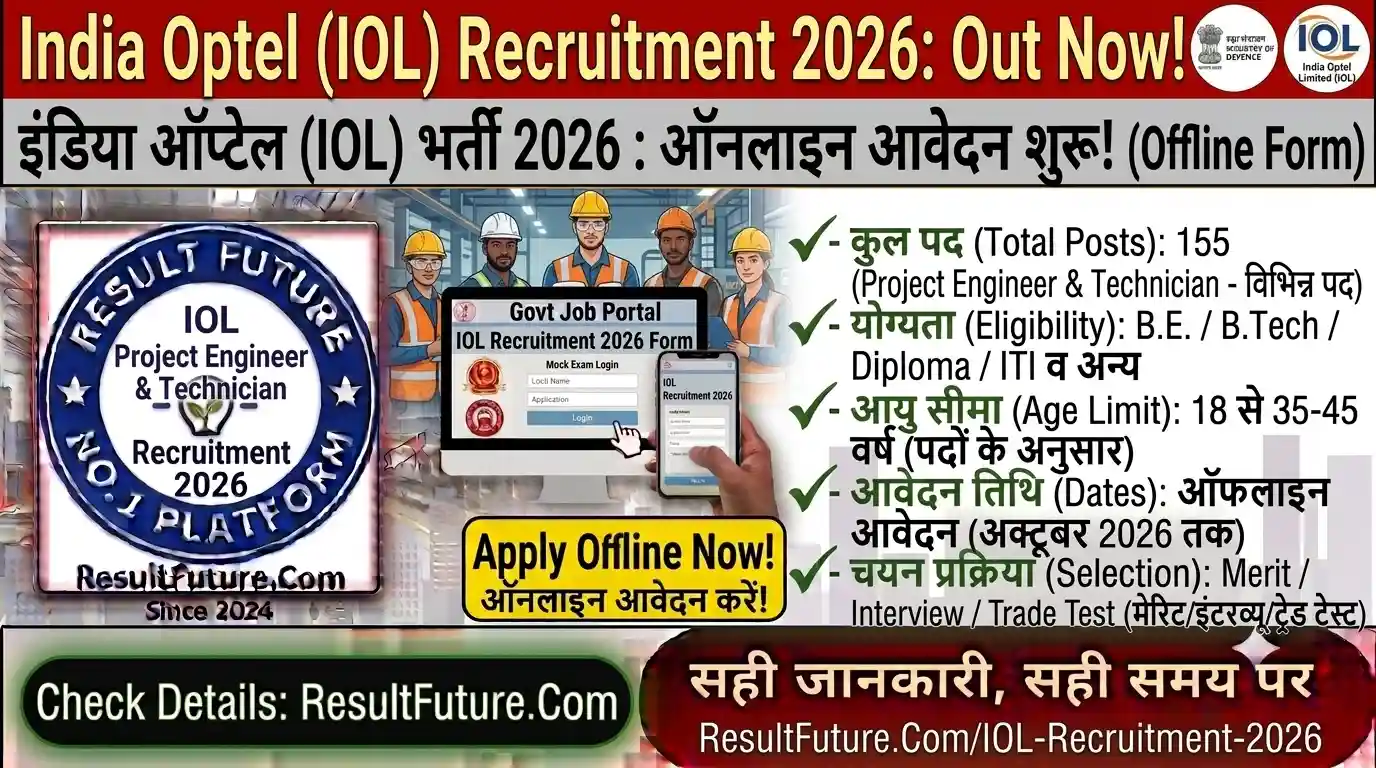 India Optel (IOL) Recruitment 2026