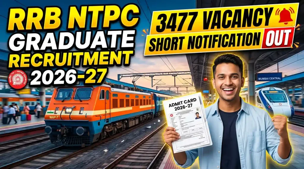 RRB NTPC Graduate Level Recruitment 2026