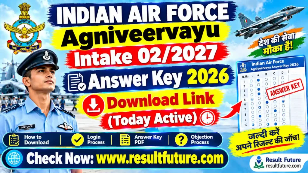 Indian Air Force Agniveervayu intake 02 2027 Answer Key 2026 : Download Link (Today Active)