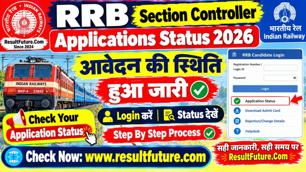 RRB Section Controller Applications Status 2026