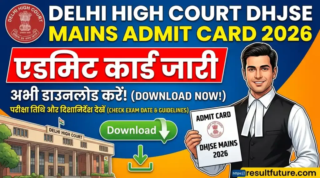 Delhi High Court DHJSE Mains Admit Card 2026