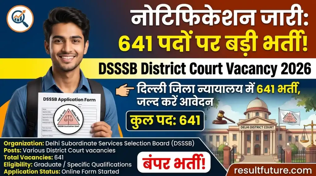 DSSSB District Court Vacancy 2026 : Notification For 641 Post