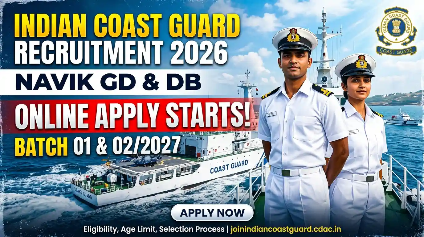 Indian Coast Guard Navik Recruitment 2026