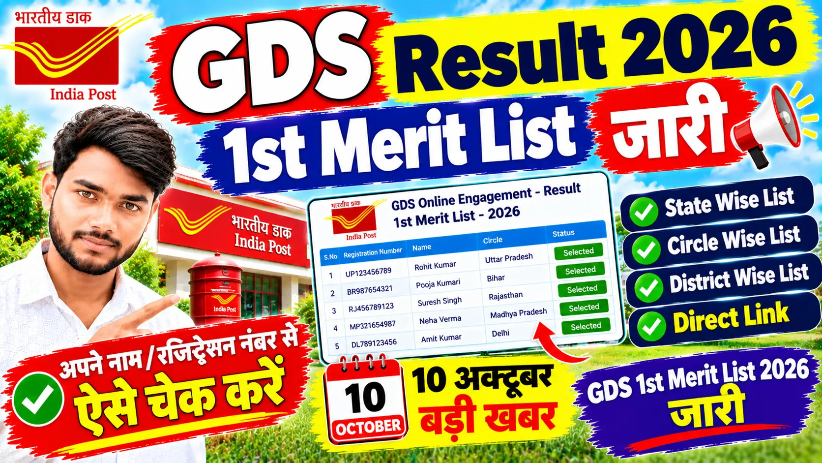 India Post Gds Result 2026