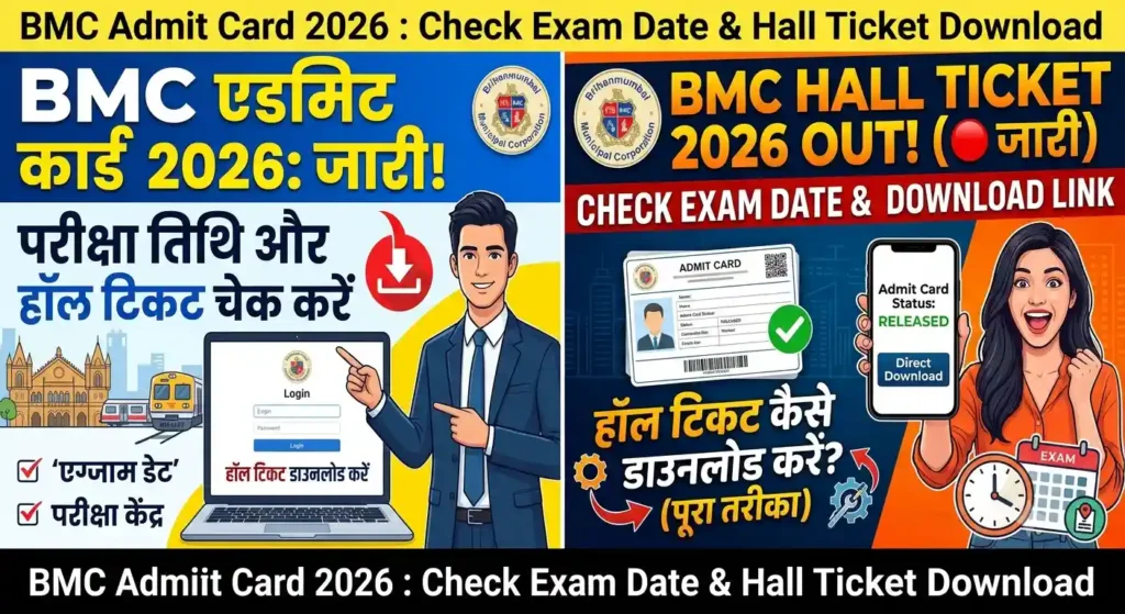 BMC Admit Card 2026 : Check Exam Date & Hall Ticket Download